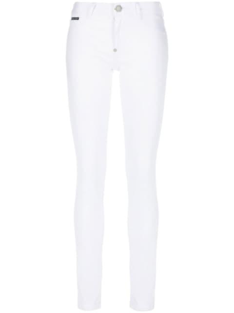 high-rise skinny-cut jeans by PHILIPP PLEIN