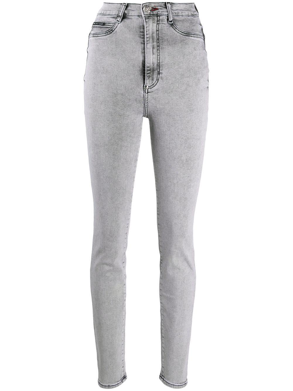 high-rise skinny jeans by PHILIPP PLEIN