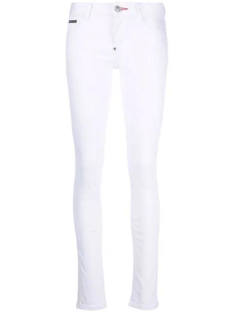 high-rise skinny jeggings by PHILIPP PLEIN
