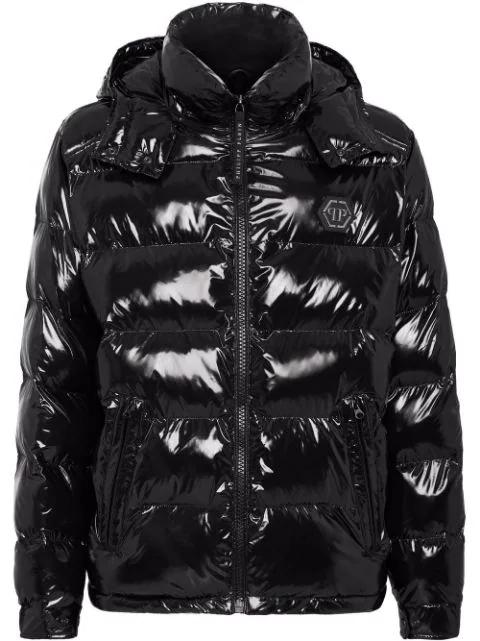 high-shine padded jacket by PHILIPP PLEIN