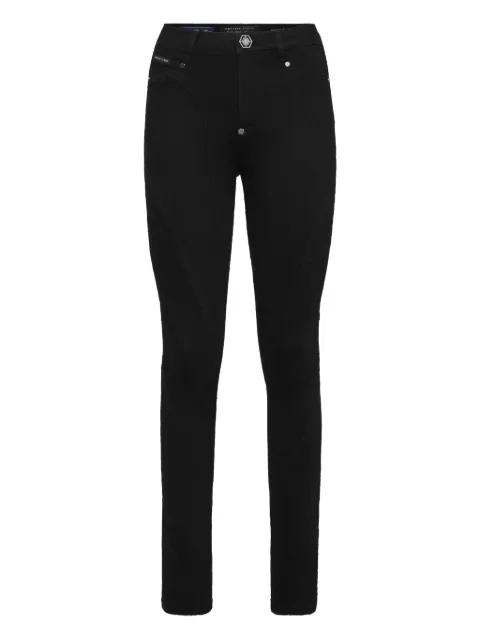 high-waist skinny-cut leggings by PHILIPP PLEIN