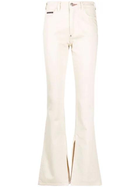 high-waisted flared jeans by PHILIPP PLEIN