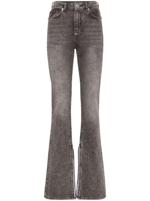high-waisted flared jeans by PHILIPP PLEIN