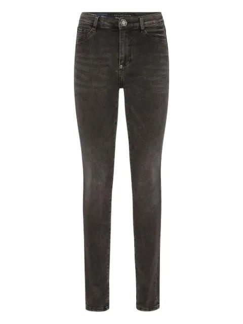 high-waisted skinny jeans by PHILIPP PLEIN