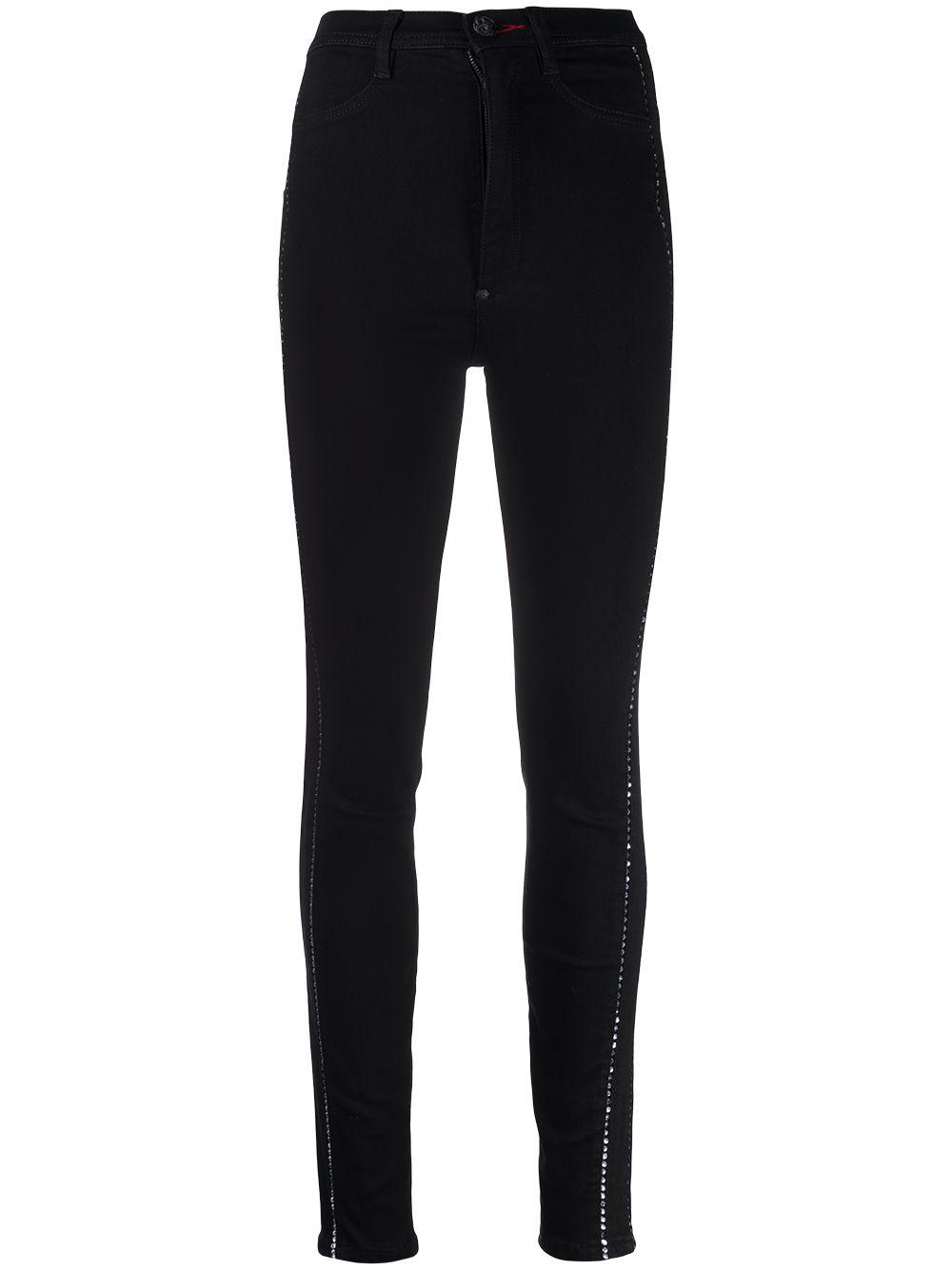 high-waisted skinny jeans by PHILIPP PLEIN