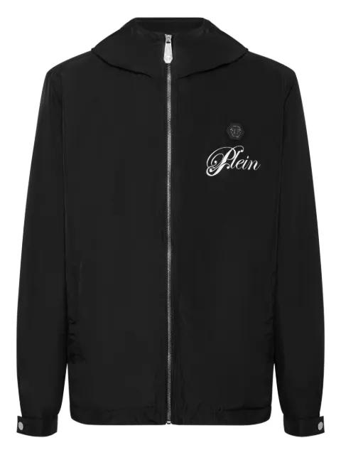 hoodied logo-print windbreaker by PHILIPP PLEIN