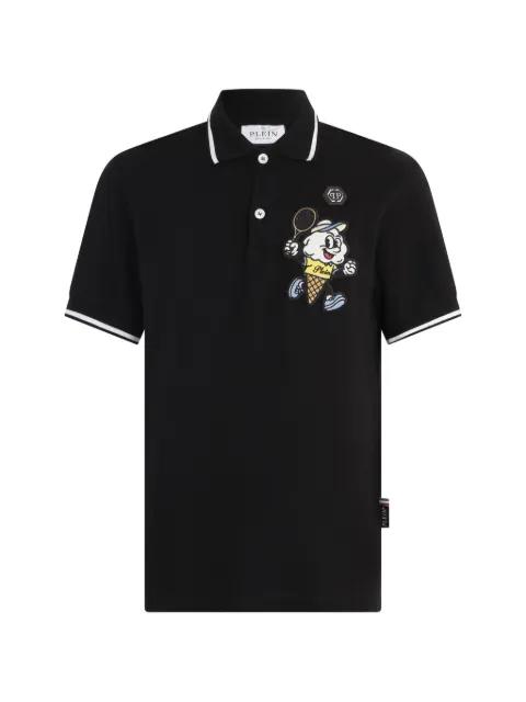 ice cream graphic print polo shirt by PHILIPP PLEIN