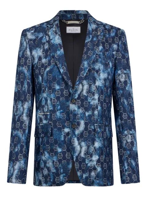jacquard-monogram blazer by PHILIPP PLEIN