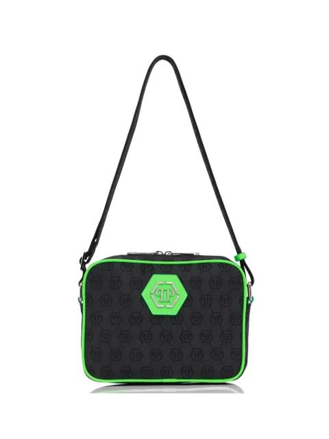 jacquard monogram messenger bag by PHILIPP PLEIN