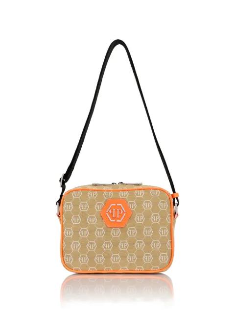 jacquard monogram messenger bag by PHILIPP PLEIN