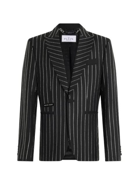 jacquard striped blazer by PHILIPP PLEIN