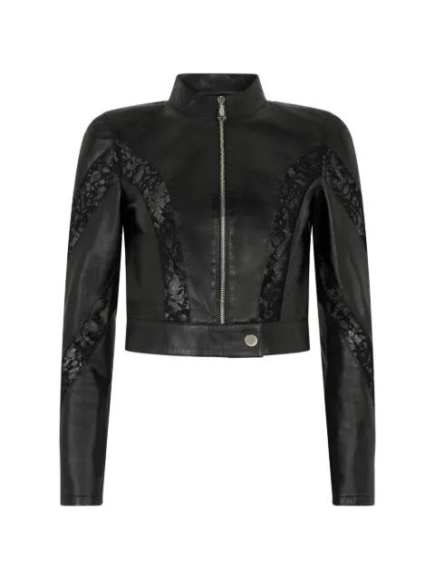 lace biker jacket by PHILIPP PLEIN
