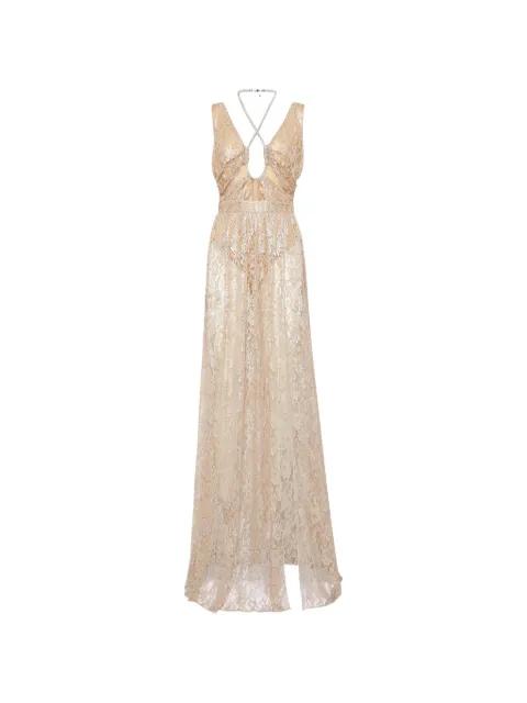 lace cut-out maxi dress by PHILIPP PLEIN