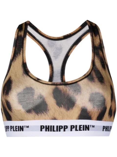 leopard print bra by PHILIPP PLEIN