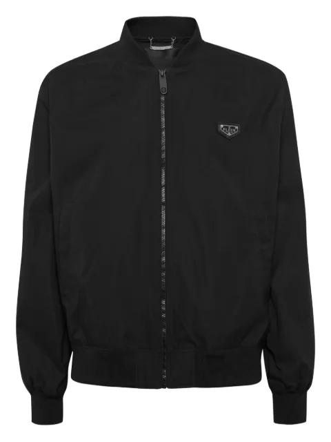 logo-appliqué bomber jacket by PHILIPP PLEIN