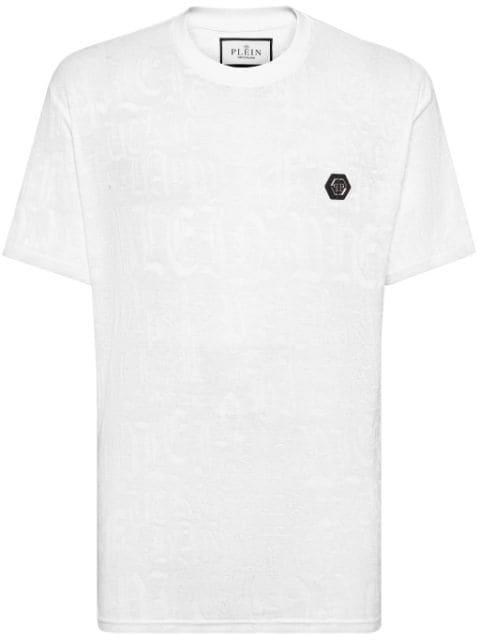 logo-appliqué cotton T-shirt by PHILIPP PLEIN