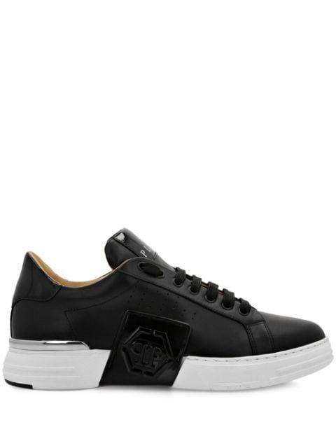 logo-appliqué lace-up sneakers by PHILIPP PLEIN
