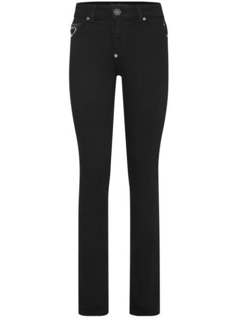 logo-appliqué skinny jeans by PHILIPP PLEIN