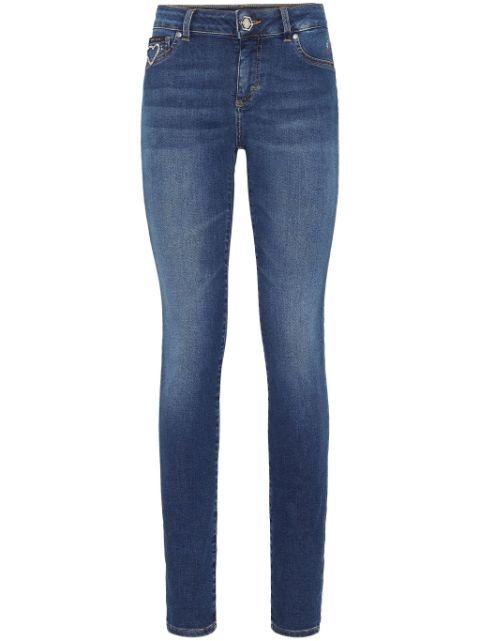 logo-appliqué skinny jeans by PHILIPP PLEIN