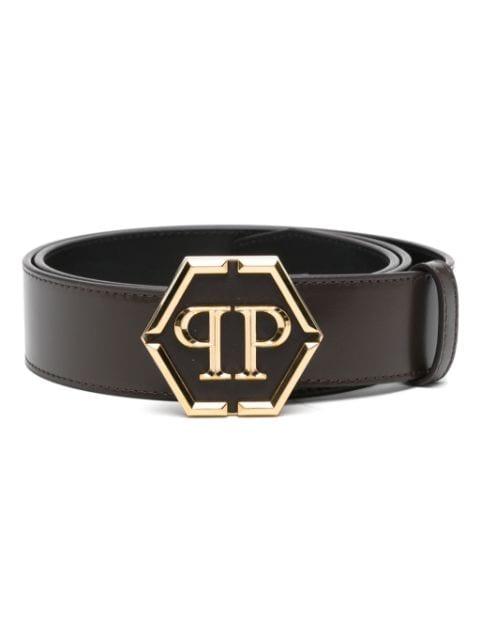 logo-buckle belt by PHILIPP PLEIN