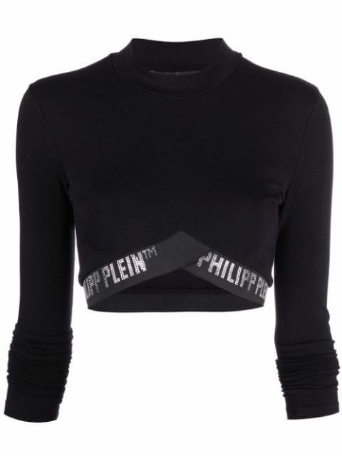 logo cotton jogging top by PHILIPP PLEIN