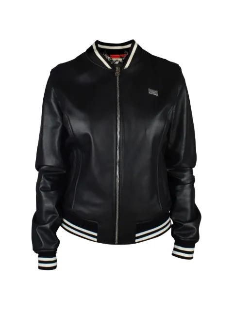logo detail bomber jacket by PHILIPP PLEIN