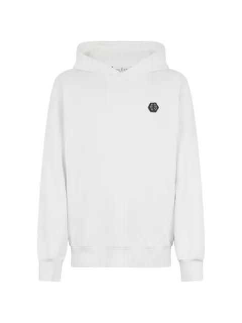 logo-detail hoodie by PHILIPP PLEIN