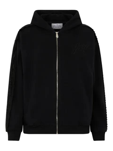 logo-detail hoodie by PHILIPP PLEIN