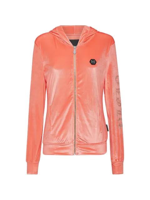 logo-detail hoodie by PHILIPP PLEIN