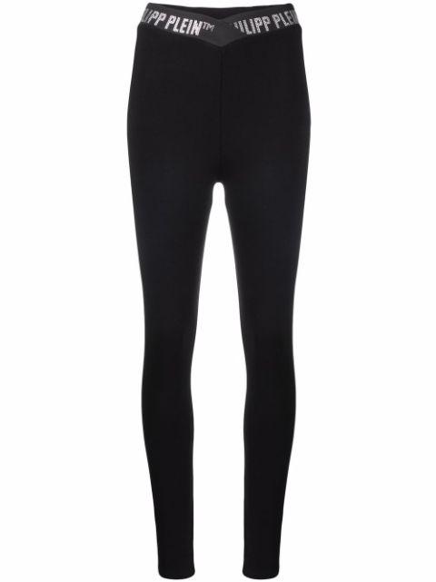 logo-embellished leggings by PHILIPP PLEIN