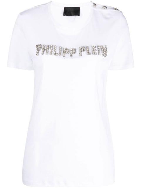 logo-embellished short-sleeve T-shirt by PHILIPP PLEIN