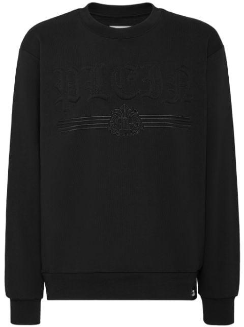logo-embossed cotton sweatshirt by PHILIPP PLEIN