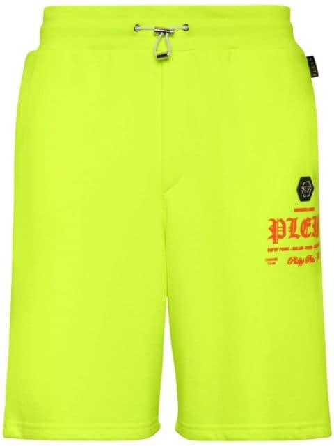 logo-embossed track shorts by PHILIPP PLEIN