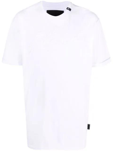 logo-embroidered cotton T-shirt by PHILIPP PLEIN