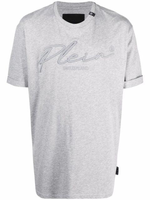 logo-embroidered cotton T-shirt by PHILIPP PLEIN