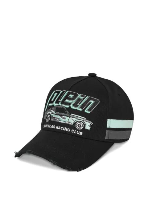 logo-embroidered cotton cap by PHILIPP PLEIN