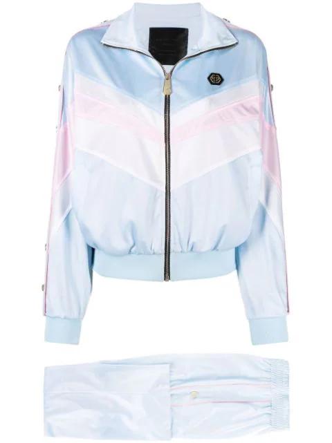 logo-embroidered striped tracksuit set by PHILIPP PLEIN