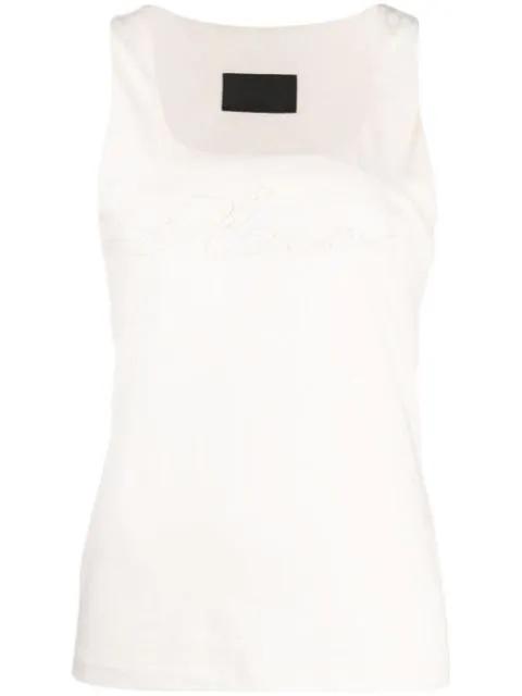 logo-embroidered tank top by PHILIPP PLEIN