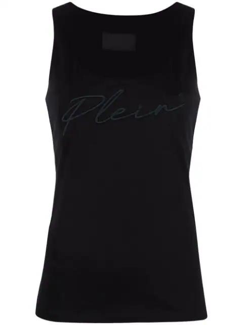 logo-embroidered tank top by PHILIPP PLEIN