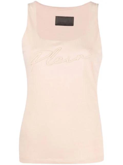 logo-embroidered vest top by PHILIPP PLEIN