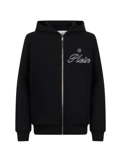 logo-embroidered zip hoodie by PHILIPP PLEIN