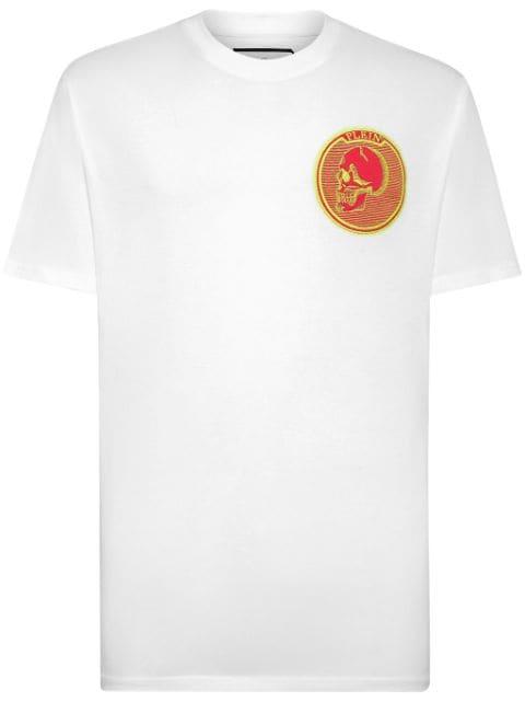 logo-patch cotton T-shirt by PHILIPP PLEIN