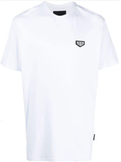 logo-patch crew-neck T-shirt by PHILIPP PLEIN