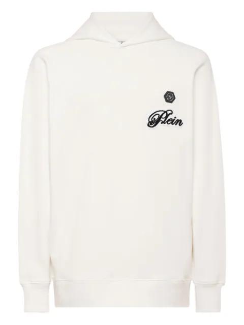 logo-patch hoodie by PHILIPP PLEIN