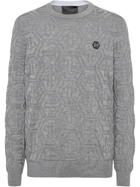 logo-patch jumper by PHILIPP PLEIN