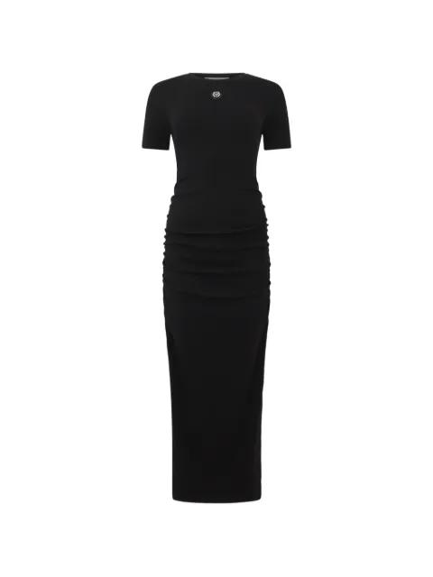 logo-patch maxi dress by PHILIPP PLEIN