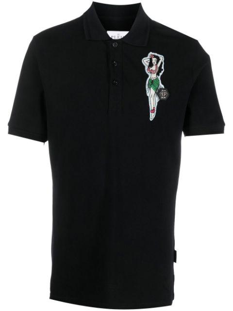 logo-patch polo shirt by PHILIPP PLEIN