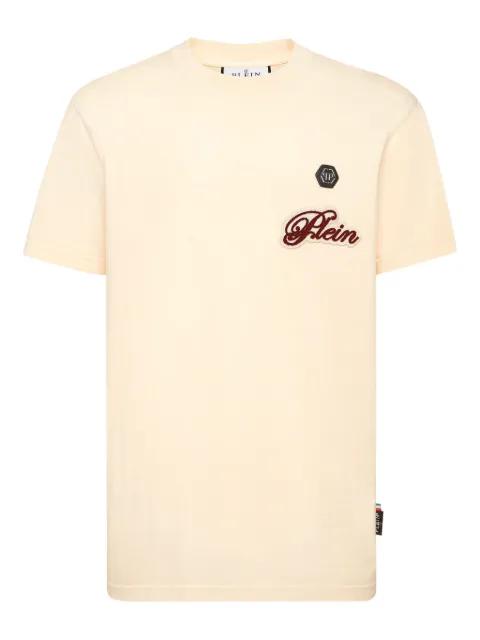 logo-patch round-neck T-shirt by PHILIPP PLEIN