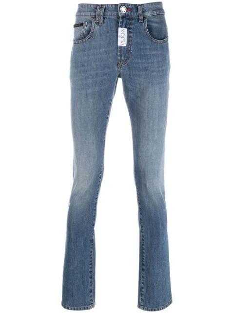 logo-patch skinny jeans by PHILIPP PLEIN