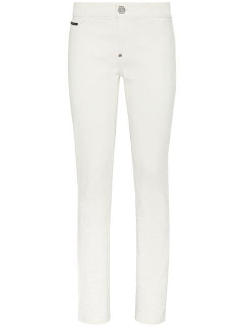 logo-patch skinny jeans by PHILIPP PLEIN